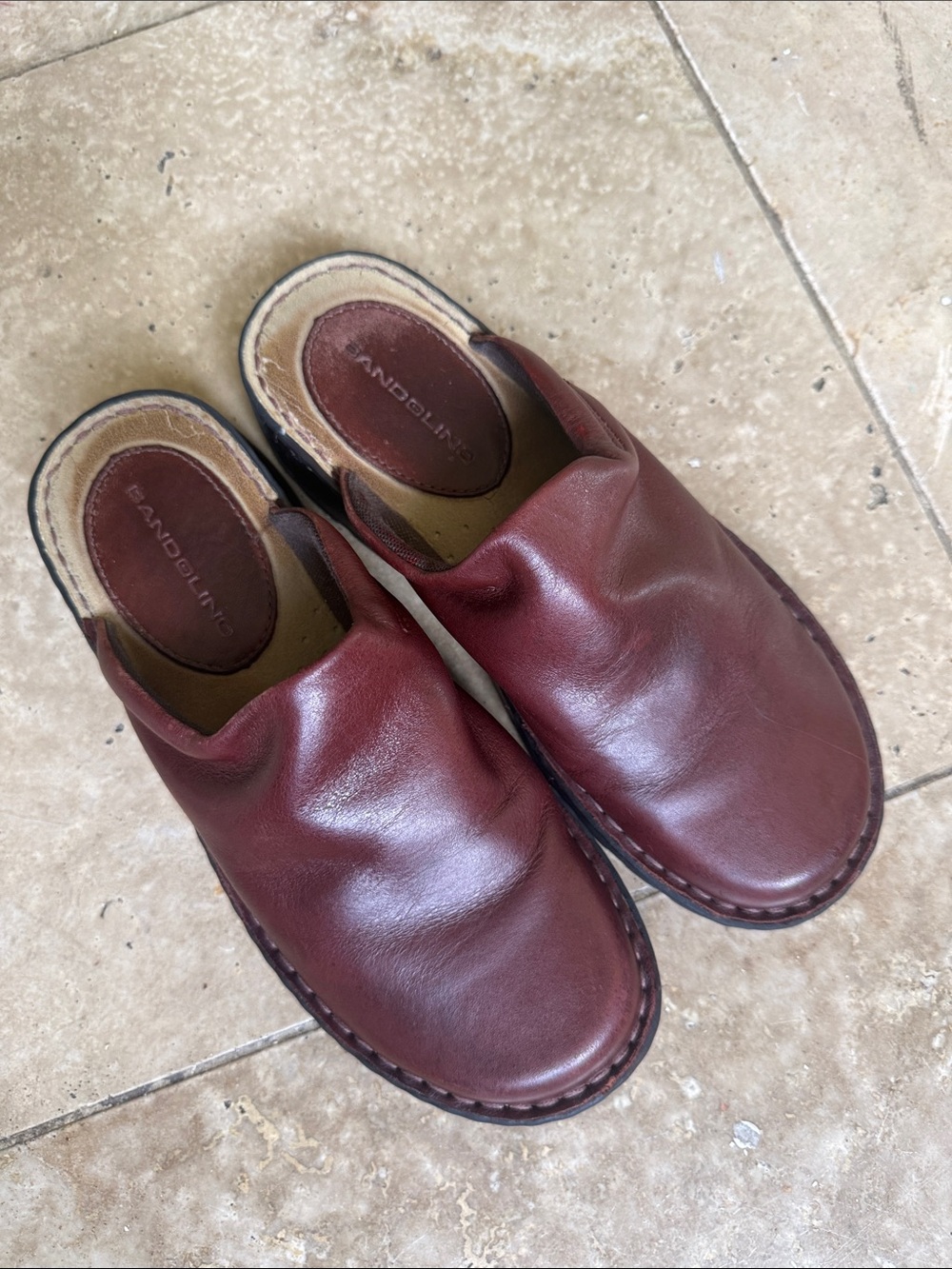 BANDOLINO BLU ladies, leather clog, preowned good condition, size 8 - Picture 9 of 10